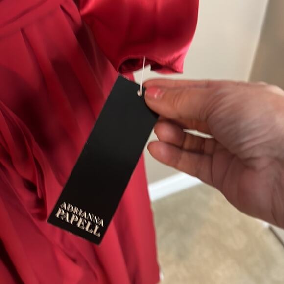 NWT Adrianna Papell Scarlet Mid-length Dress-NEW Size 10 - Picture 4 of 11